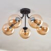 GASTOR Ceiling Light - glass Amber, 5-light sources