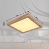 Globo XAVVI Ceiling Light LED Wood like finish, white, 1-light source