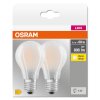 OSRAM CLASSIC A Set of 2 LED E27 6.5 Watt 2700 Kelvin 806 Lumen