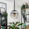 GASTOR Pendant Light - glass clear, Smoke-coloured, 1-light source
