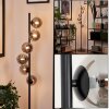 REMAISNIL Floor Lamp - glass black, 6-light sources