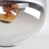 GASTOR Ceiling Light - glass chrome, clear, Smoke-coloured, 1-light source