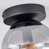 GASTOR Ceiling Light - glass clear, Smoke-coloured, 1-light source