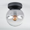 GASTOR Ceiling Light - glass clear, Smoke-coloured, 1-light source
