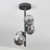 CHEHALIS Ceiling Light - glass Smoke-coloured, 4-light sources