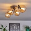 CHEHALIS Ceiling Light - glass Amber, 4-light sources