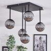 CHEHALIS Ceiling Light - glass Smoke-coloured, 5-light sources