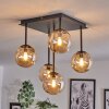 CHEHALIS Ceiling Light - glass Amber, 5-light sources