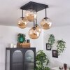CHEHALIS Ceiling Light - glass Amber, 5-light sources