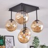 CHEHALIS Ceiling Light - glass Amber, 5-light sources