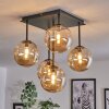 CHEHALIS Ceiling Light - glass Amber, 5-light sources