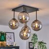 CHEHALIS Ceiling Light - glass Smoke-coloured, 5-light sources