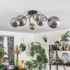 CHEHALIS Ceiling Light - glass gold, black, 6-light sources