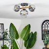 CHEHALIS Ceiling Light - glass gold, black, 3-light sources