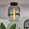 APEDO Ceiling Light - glass clear, Smoke-coloured, 1-light source