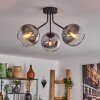 KOYOTO Ceiling Light - glass black, 3-light sources