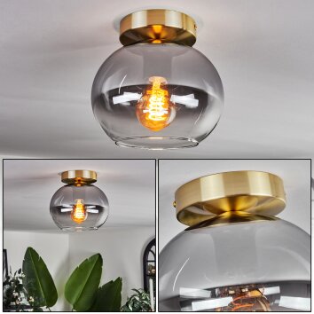 APEDO Ceiling Light - glass brass, 1-light source