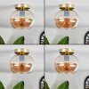 APEDO Ceiling Light - glass brass, 1-light source