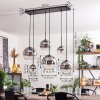 KOYOTO Pendant Light - glass clear, Smoke-coloured, 6-light sources