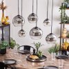 KOYOTO Pendant Light - glass clear, Smoke-coloured, 6-light sources
