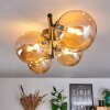 CHEHALIS Ceiling Light - glass Amber, 4-light sources