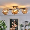 CHEHALIS Ceiling Light - glass Amber, 4-light sources