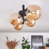 CHEHALIS Ceiling Light - glass Amber, 4-light sources