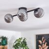 CHEHALIS Ceiling Light - glass Smoke-coloured, 4-light sources