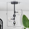 CHEHALIS Ceiling Light - glass clear, 4-light sources