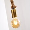 Tenna Kordel Pendant Light brown, black-gold, 2-light sources