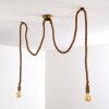 Tenna Kordel Pendant Light brown, black-gold, 2-light sources