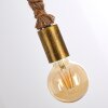 Tenna Kordel Pendant Light brown, black-gold, 2-light sources