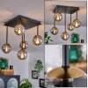 CHEHALIS Ceiling Light - glass gold, black, 5-light sources