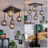 CHEHALIS Ceiling Light - glass gold, black, 5-light sources