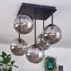 CHEHALIS Ceiling Light - glass gold, black, 5-light sources