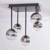 CHEHALIS Ceiling Light - glass gold, black, 5-light sources