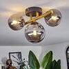 CHEHALIS Ceiling Light - glass gold, black, 3-light sources