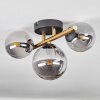 CHEHALIS Ceiling Light - glass gold, black, 3-light sources