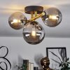 CHEHALIS Ceiling Light - glass gold, black, 3-light sources
