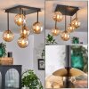 CHEHALIS Ceiling Light - glass gold, black, 5-light sources
