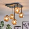 CHEHALIS Ceiling Light - glass gold, black, 5-light sources