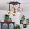 CHEHALIS Ceiling Light - glass gold, black, 5-light sources