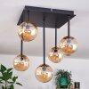 CHEHALIS Ceiling Light - glass gold, black, 5-light sources