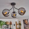 KOYOTO Ceiling Light - glass chrome, Smoke-coloured, 3-light sources