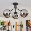 KOYOTO Ceiling Light - glass chrome, Smoke-coloured, 3-light sources