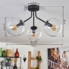 GASTOR Ceiling Light - glass clear, 3-light sources