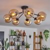 KOYOTO Ceiling Light - glass Amber, 7-light sources