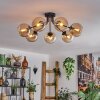 KOYOTO Ceiling Light - glass Amber, 7-light sources