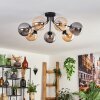 GASTOR Ceiling Light - glass Amber, Smoke-coloured, 7-light sources