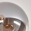 GASTOR Ceiling Light - glass Amber, Smoke-coloured, 7-light sources